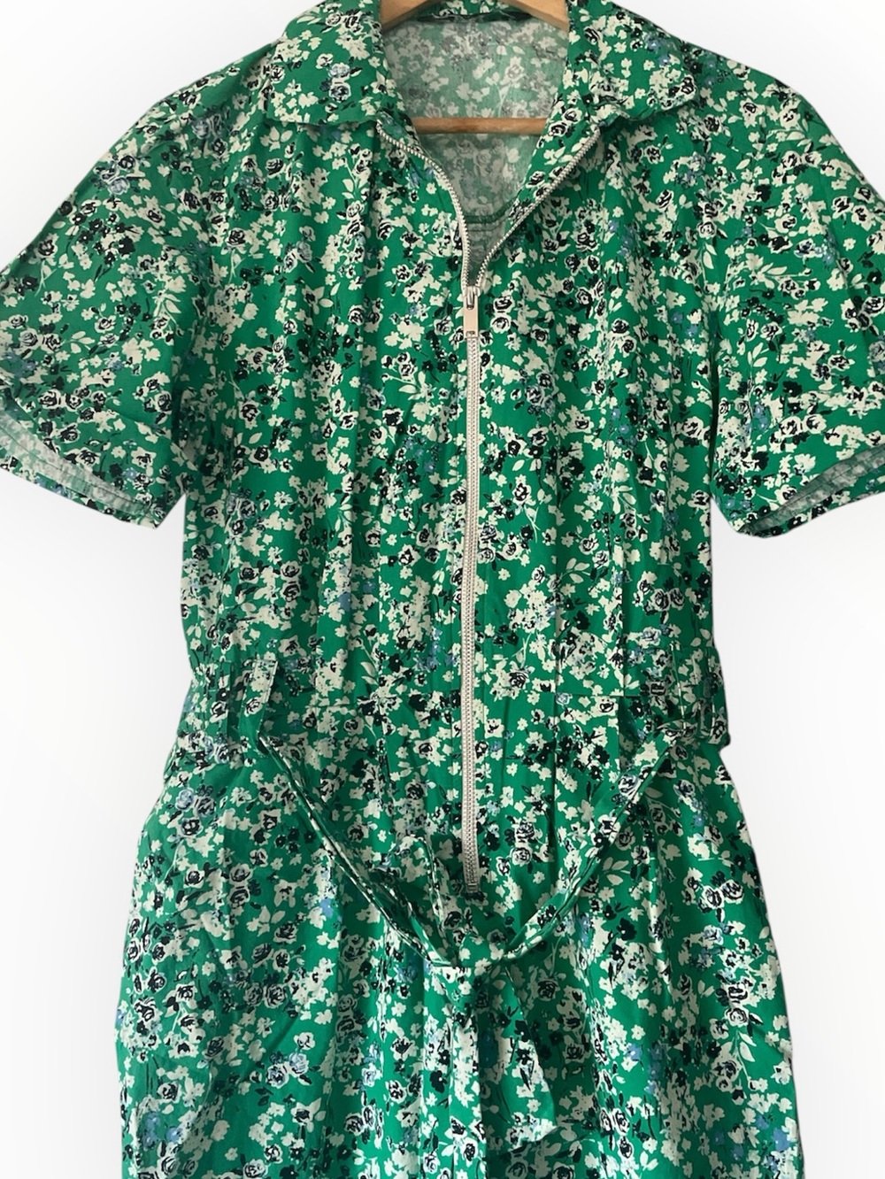 Zara Green Floral Women’s Romper
